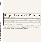 Amen Glutathione-SR+ Suplemento de Glutatión de Liberación Sostenida, 60 Cápsulas