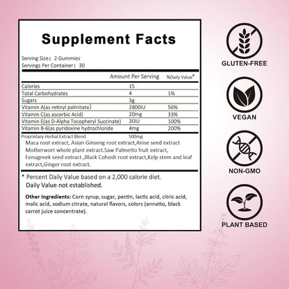 Laicuherb BBL Gummies para Mujeres Curvas - – La vitamina E también protege a las células frente al estrés – Image 7