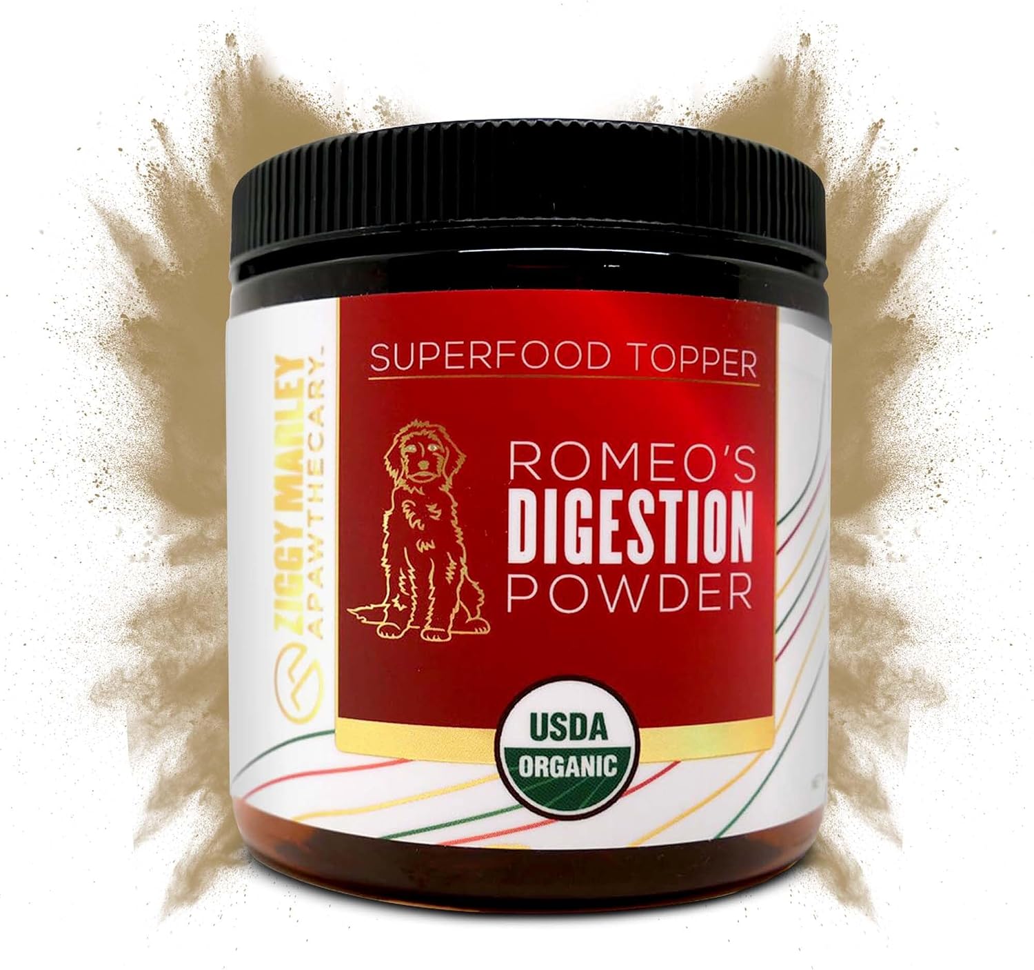 Ziggy Marley's USDA Organic Reishi Mushroom Powder para Perros y Gatos – 90g