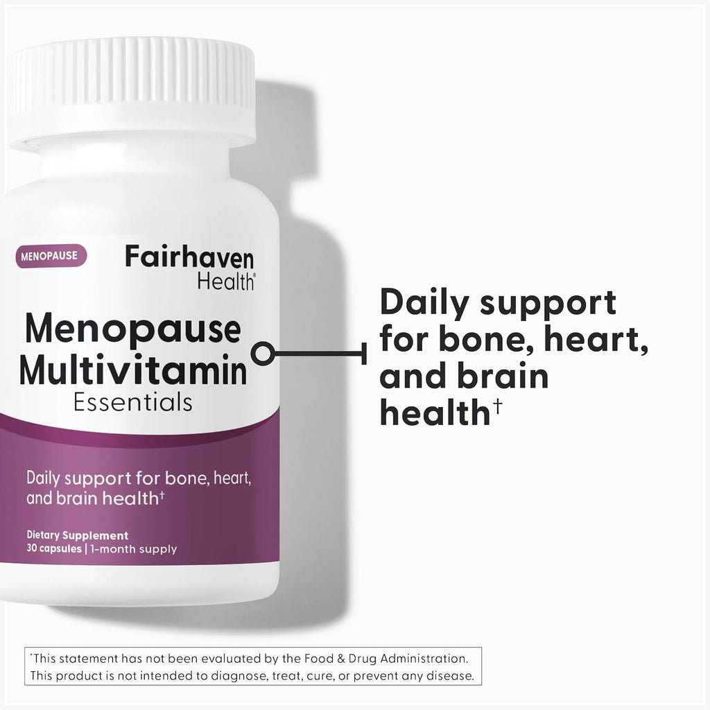Fairhaven Health Menopause Multivitamin Essentials - Multivitamínico para Mujeres 40+