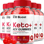 X10 Boost Keto ACV Gummies (1000mg, 5 Paquete - 300 Gominolas)