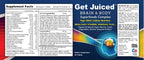 ADN Get Juiced - Complejo Multivitamínico y Mineral de Alimentos Integrales - 30 Servicios