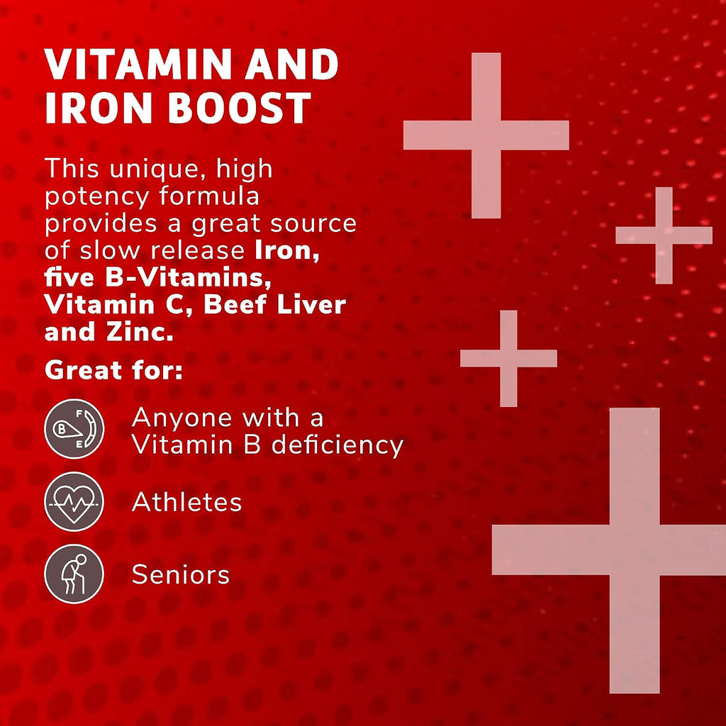 Globulo Rojo Suplemento de Hierro con Vitaminas B, 60 comprimidos