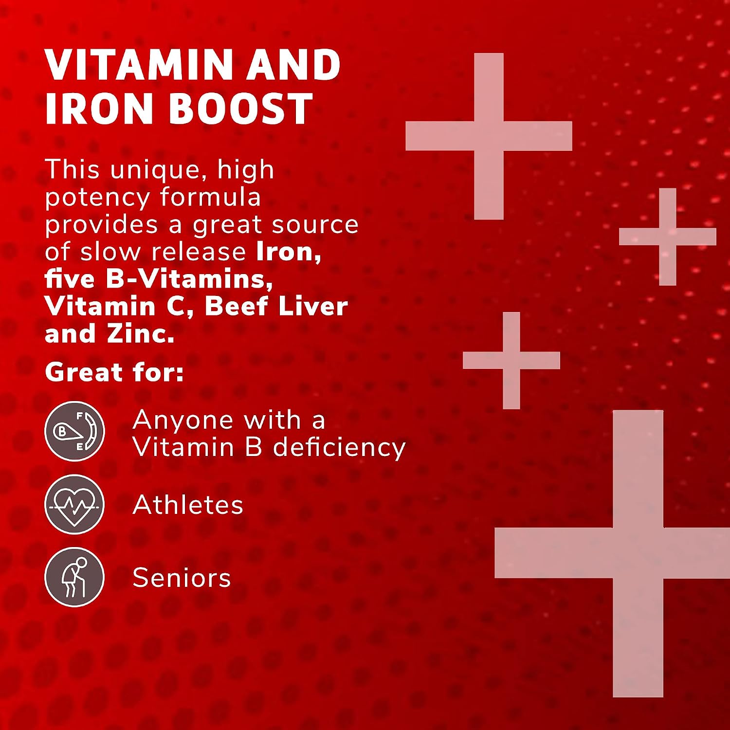 Globulo Rojo Suplemento de Hierro con Vitaminas B, 60 comprimidos