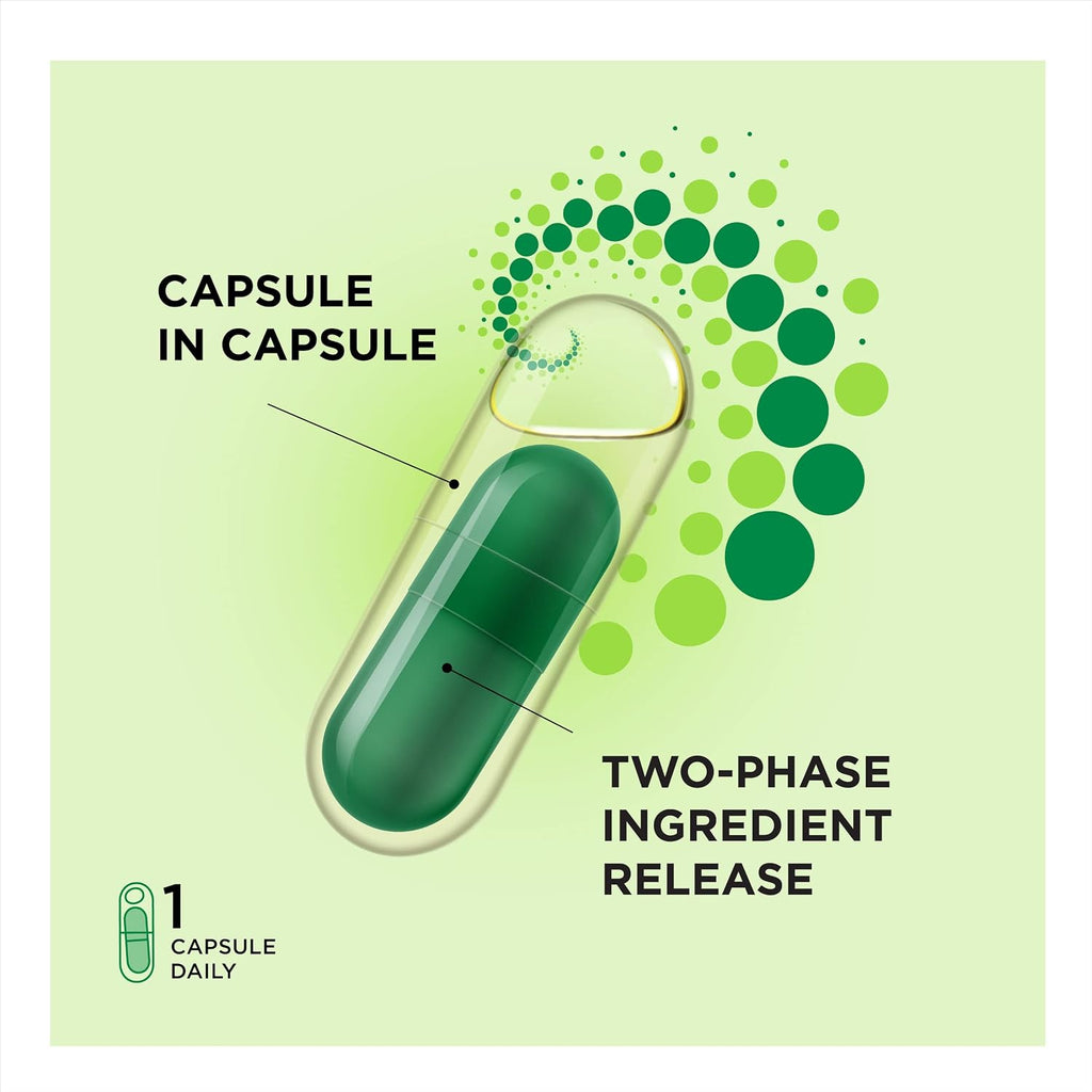 ProCombo - El simbiótico inteligente con liberación dirigida de bacterias buenas. Fórmula de doble cápsula y líquido para resultados rápidos. 1 cápsula al día. Probado en laboratorio (Envase de 1)