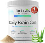 Dr Lewis Daily Brain Care Powder – Polvo para la memoria y concentración con Aloe Vera – 150g