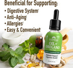 Windmill Aceite de Orégano, Suplemento Herbal, Apoyo Inmunitario y Digestivo, 30 ml