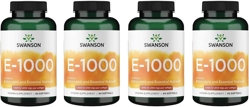 Swanson Vitamina E 1000 UI (450 mg) - 60 Softgels