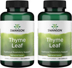 Swanson Hoja de Tomillo 500 mg - 120 Cápsulas (Paquete de 2)