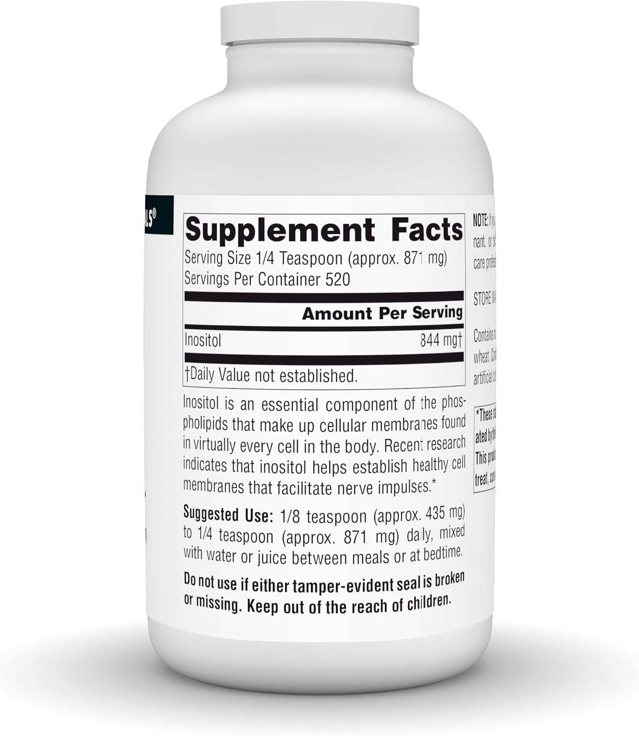 Source Naturals Inositol Puro - 454 g (16 oz) en Polvo