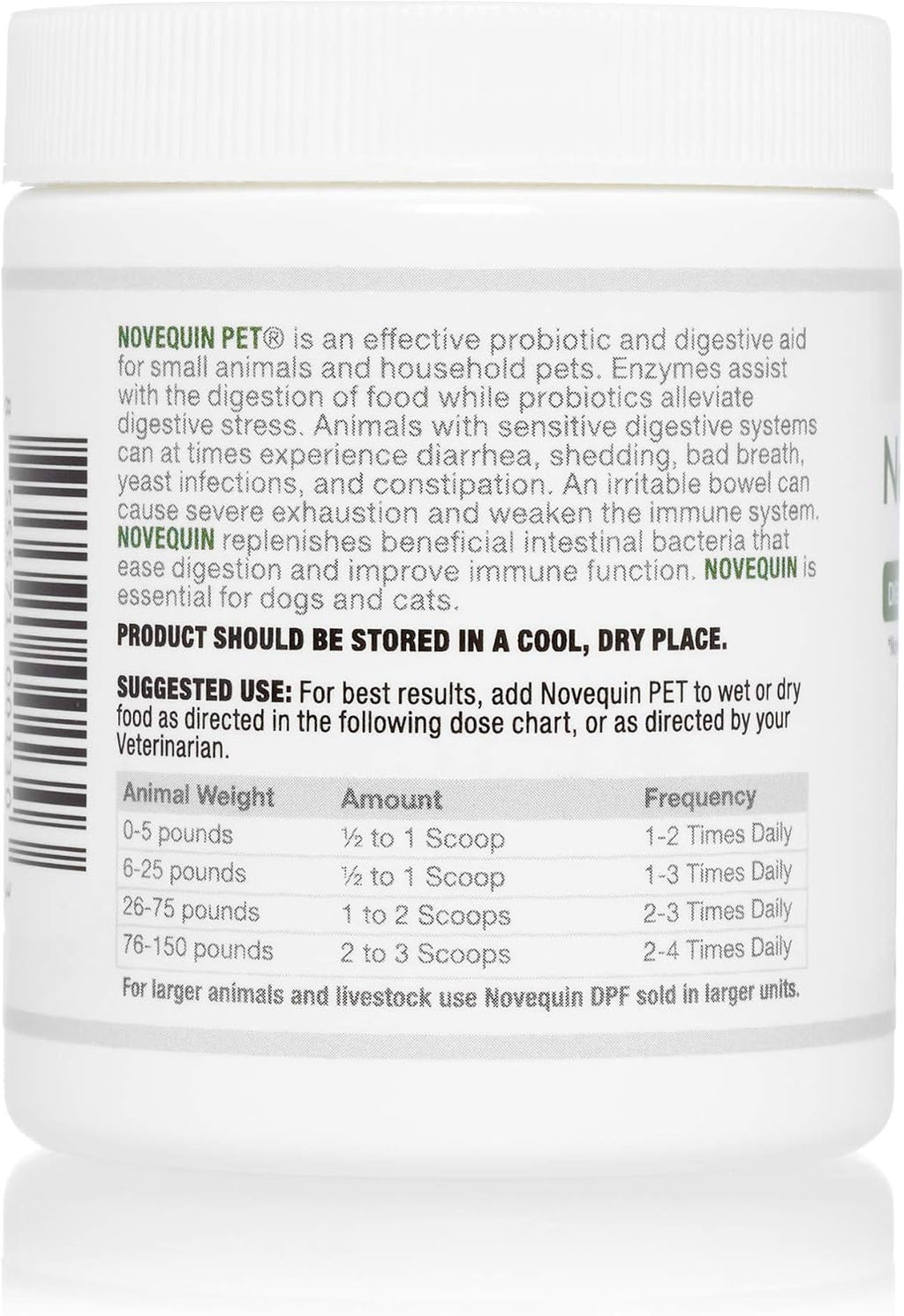 Arthur Andrew Medical Novequin PET - Probióticos digestivos para mascotas (90 g)