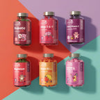 maxmedix Gomitas Multivitamínicas para Niños con Omega 3 6 9 | 20 Vitaminas Clave (C, A, D, E, B12) y Zinc – Sabor Frambuesa y Naranja, 120 Gomitas (2 Meses)