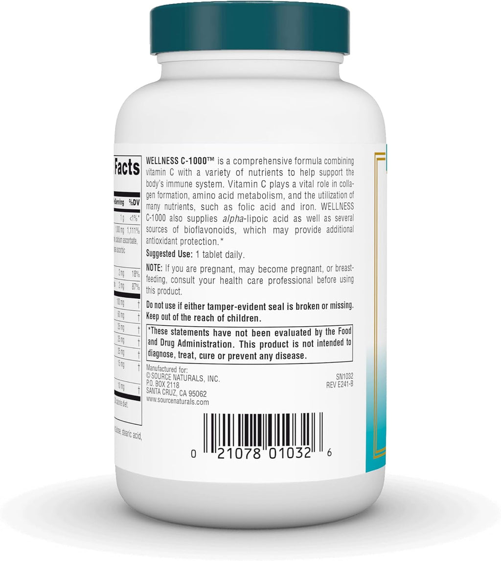 Source Naturals Wellness C-1000 – 100 tabletas