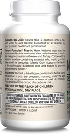 Jarrow Formulas Mastic Gum 1000 mg - Suplemento para la Salud Gastrointestinal - 60 Cápsulas Vegetales (30 Días)
