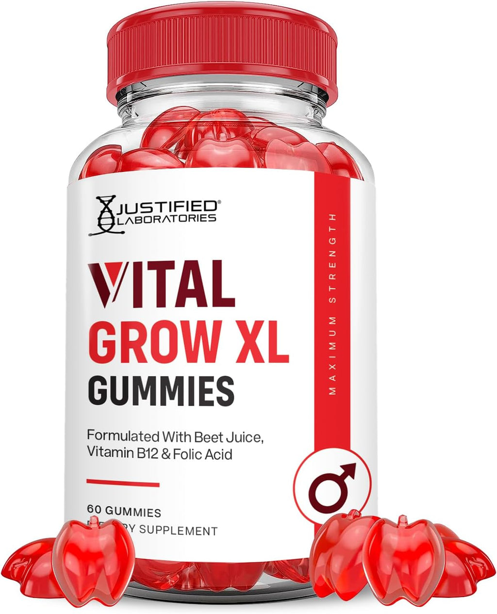 Justified Laboratories Vital Grow XL Gummies (1000 mg) - 60 Gomitas