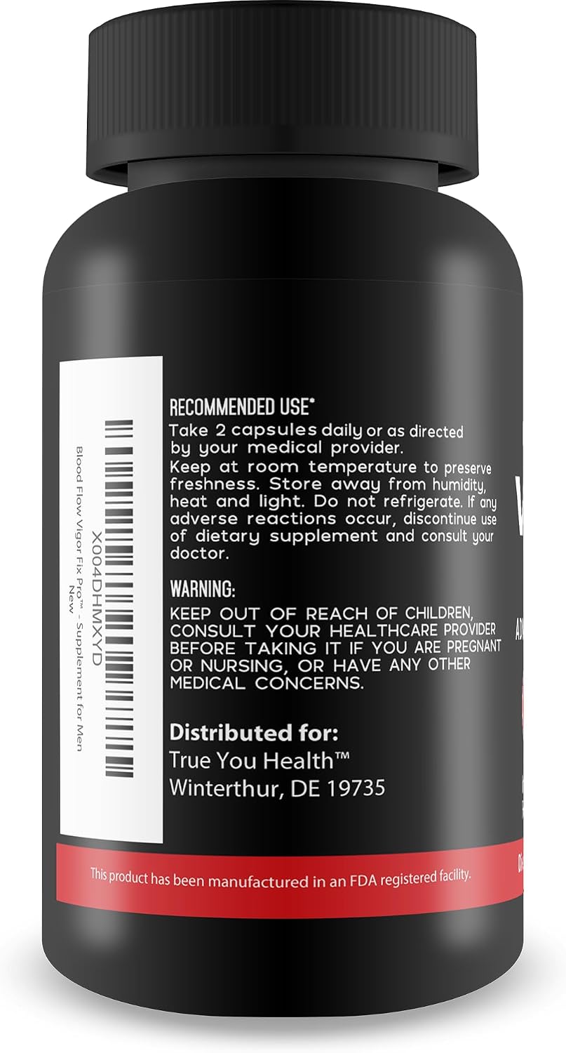 Blood Flow Vigor Fix Pro - Suplemento de Circulación Sanguínea para Hombres