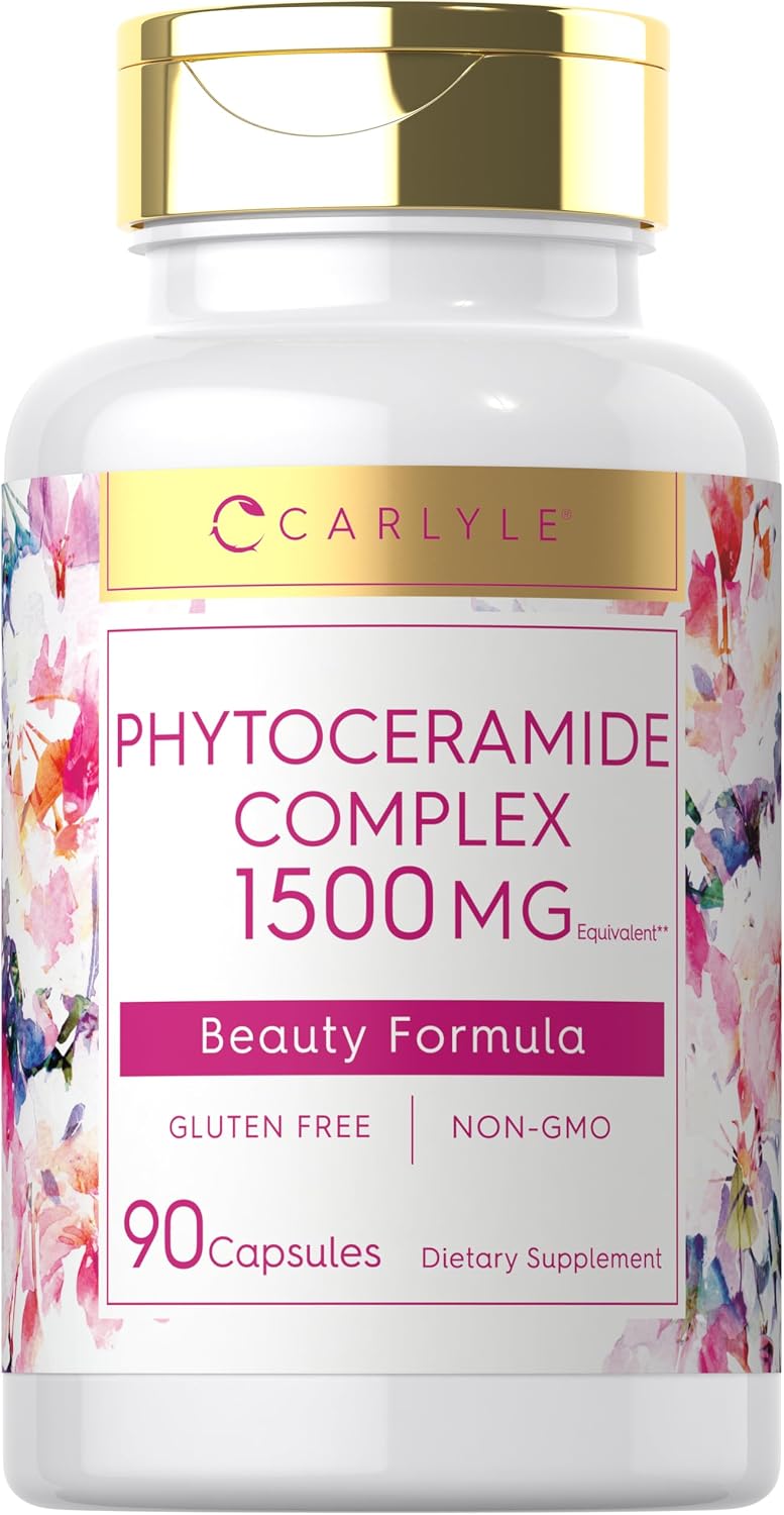 Carlyle Suplemento de Fitoceramidas | 90 Cápsulas | con Boniato Ecológico | Complejo de Belleza | Vegetariano, Sin Gluten y No GMO
