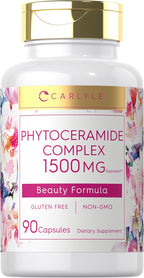 Carlyle Suplemento de Fitoceramidas | 90 Cápsulas | con Boniato Ecológico | Complejo de Belleza | Vegetariano, Sin Gluten y No GMO