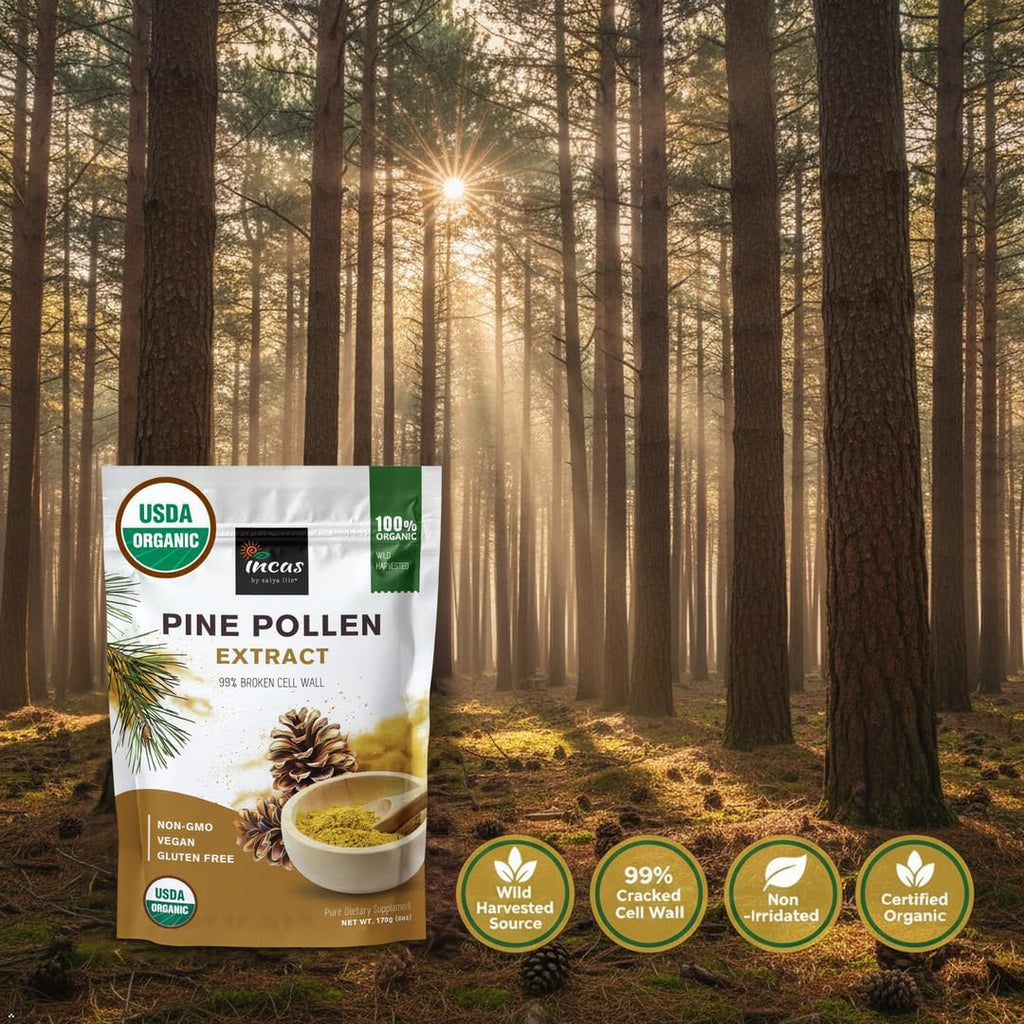 INCAS Polen de Pino Orgánico 100% USDA - 170g (6oz)