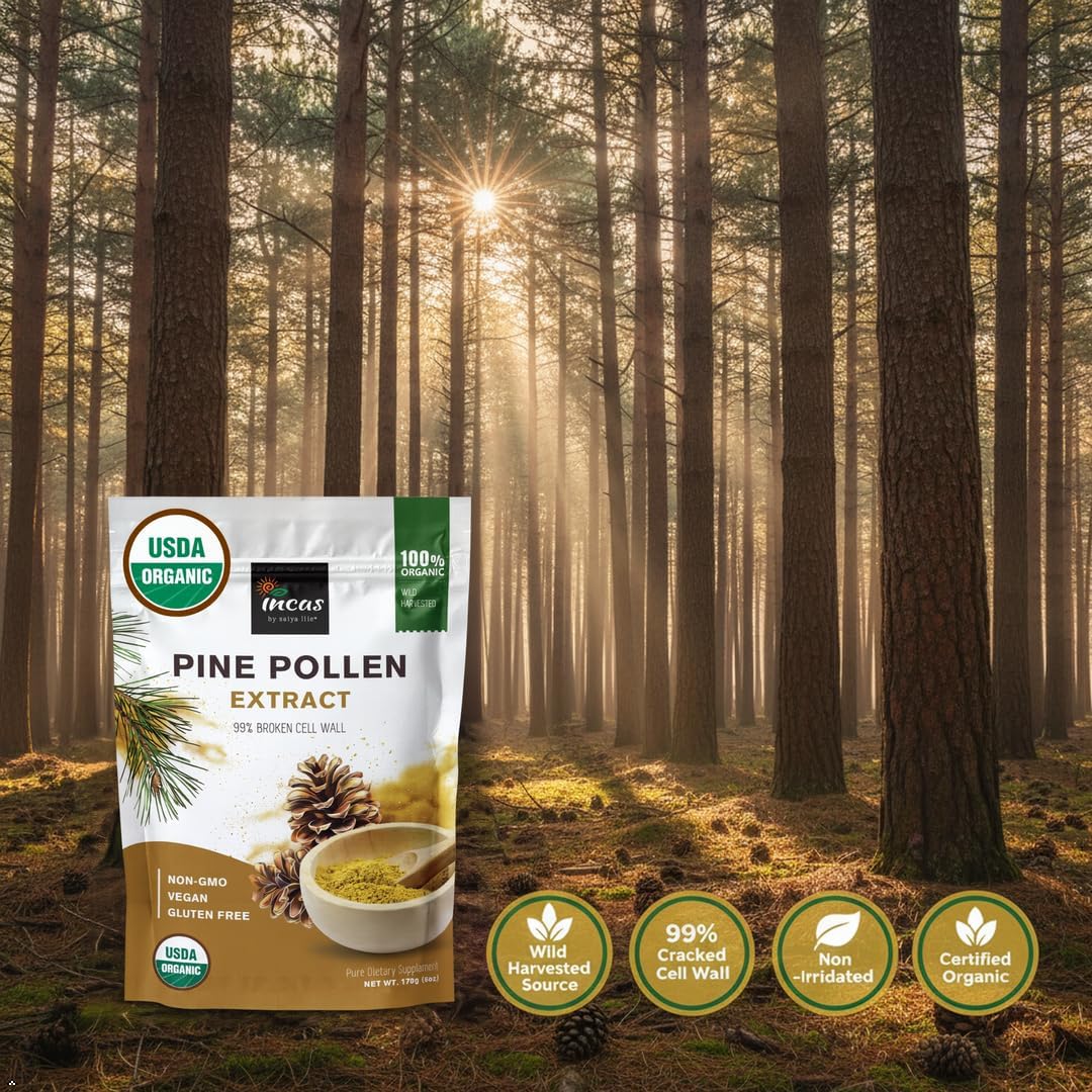 INCAS Polen de Pino Orgánico 100% USDA - 170g (6oz)