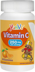 Yum-V's Gomitas de Vitamina C para Niños, 250 mg, Sabor Naranja, 60 uds.