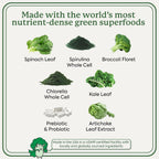 WonderGreens Kids Super Veggie Gummies - Gomitas de verduras sin azúcar para niños con probióticos - Sabor a manzana verde (30 unidades)