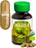 Amazon Andes Graviola Orgánica Cápsulas 400mg - 100 Cápsulas Vegetarianas - Annona Muricata de Perú