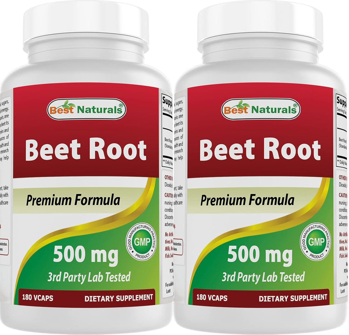 Best Naturals Polvo de Raíz de Remolacha 500 – No-GMO : libre de organismos modificados genéticamente. – Image 1
