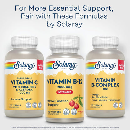 SOLARAY Vitamina B12 2000 mcg Pastillas – Vegetarianos y veganos: La vitamina B12 se encuentra principalmente en – Image 6