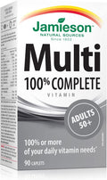 Jamieson Multi 100% Complete - Multivitamínico para Adultos 50+ - 90 Comprimidos