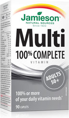 Jamieson Multi 100% Complete - Multivitamínico para Adultos 50+ - 90 Comprimidos