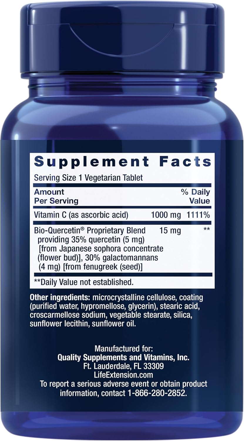 Life Extension Vitamina C y Bio-Quercetin® – 60 Comprimidos
