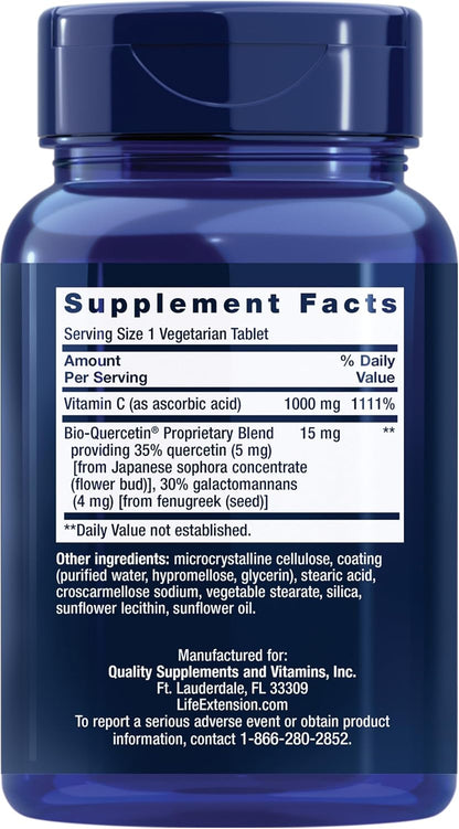 Life Extension Vitamina C y Bio-Quercetin® – 60 Comprimidos – Image 2