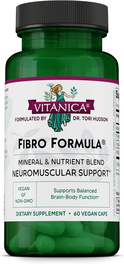 Vitanica FibroFormula - Suplemento para la – Magnesio: Este mineral esencial contribuye al funcionamiento normal – Image 1