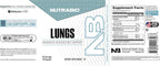 NutraBio Lungs - Suplemento Respiratorio con Immuno-LP20 y Extractos Naturales (90 Cápsulas)
