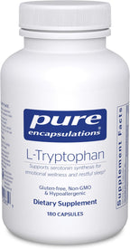 Pure Encapsulations L-Triptófano | Complemento Alimenticio para la Relajación, Apoyo de Serotonina, Síndrome Premenstrual y Sueño | 90 Cápsulas