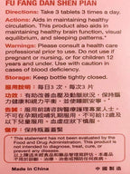 Yu Lam Fu Fang-Danshen Suplemento Herbal, 120 Comprimidos