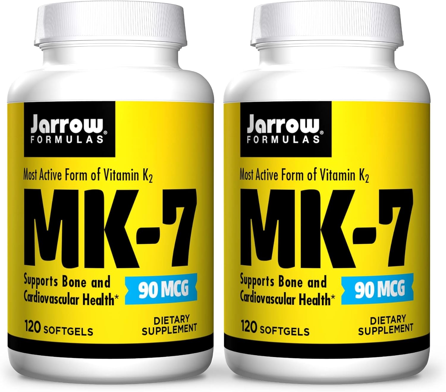 Jarrow Formulas MK-7 90 mcg, 120 Cápsulas blandas (Pack de 2)