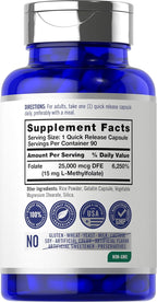 Carlyle L-Metilfolato 15 mg, 90 Cápsulas