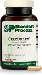Standard Process Circuplex - Complemento para la Salud Vascular y Nerviosa con Niacina y Vitamina B6 - Sin Lácteos - 150 Cápsulas
