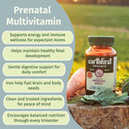 Multivitamínico Prenatal Diario para Mujeres para Concepción, Embarazo, Postparto y Lactancia, con Folato, Hierro y Mezcla de Alimentos Integrales Orgánicos, Vegano, 30 Comprimidos