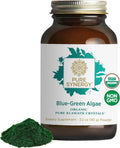 PURE SYNERGY Polvo de Alga Verde Azul | Superalimento con Clorofila | Suplemento Orgánico de AFA | Energía, Claridad Mental y Desintoxicación (90 g)