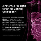 Pure TheraPro Rx Saccharomyces Boulardii – Probiótico 10 mil millones UFC, 120 cápsulas