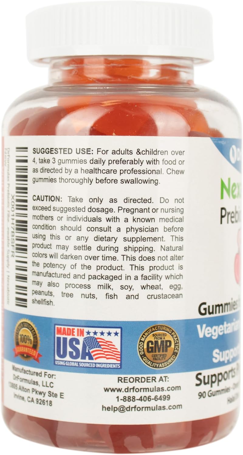 DrFormulas Nexabiotic Prebiotic Fiber Gummies for Kids & Adults - Digestive Health