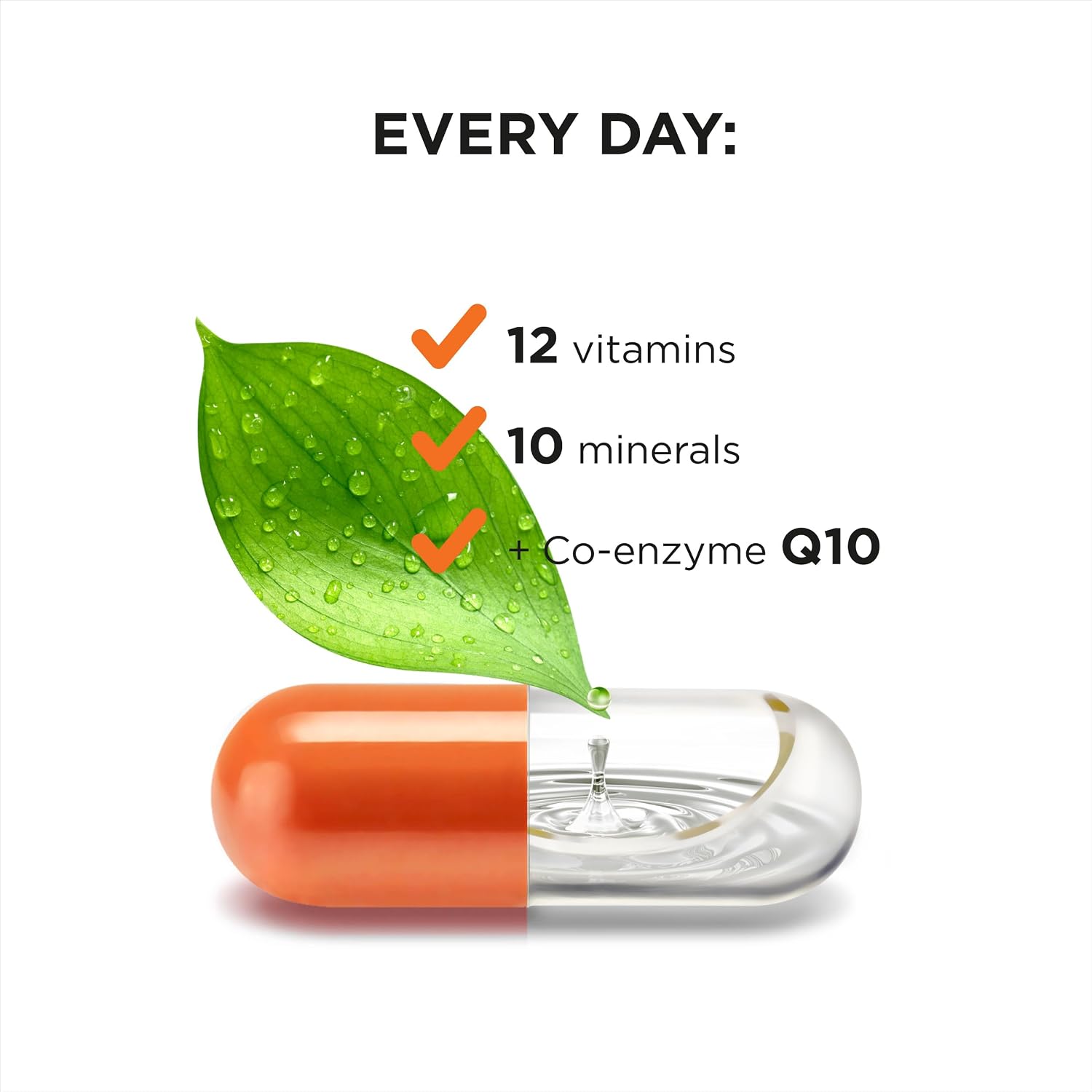 Live Vitamins Complejo Multivitamínico y Mineral con Coenzima Q10