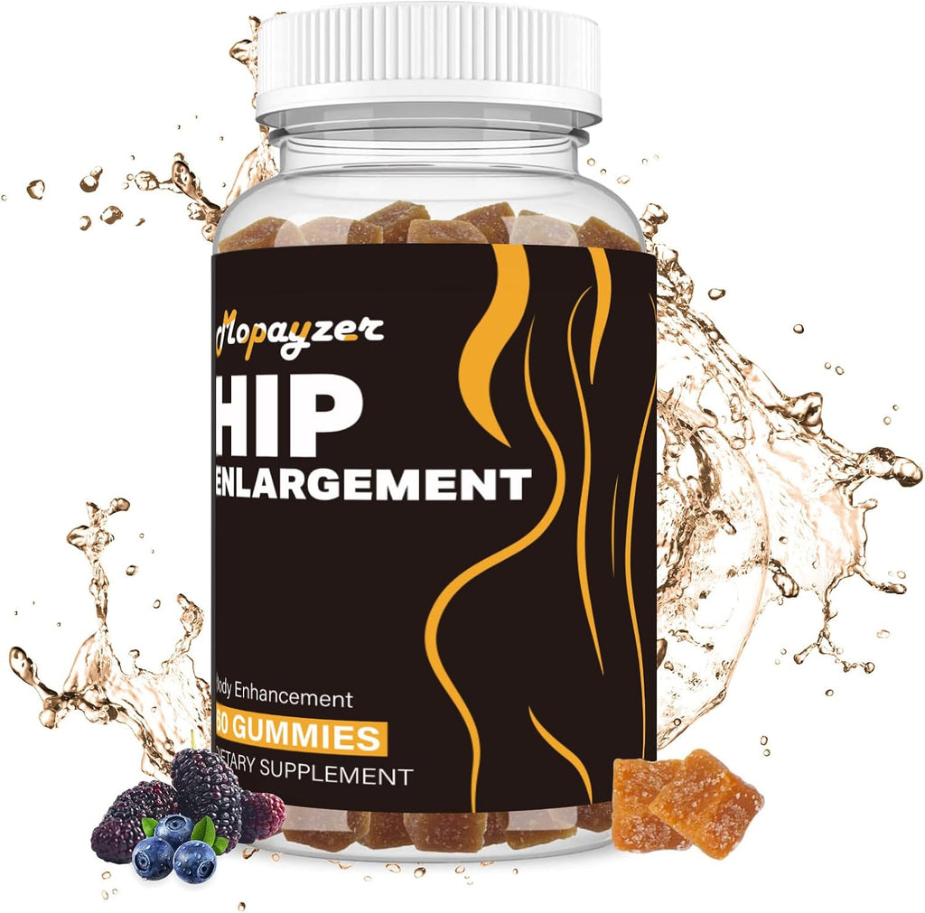 Booty Gummies para Glúteos y Caderas, 60 Gominolas Sabor Bayas