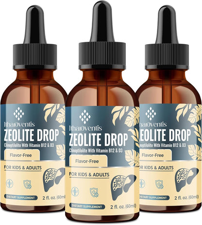 Itharoventis Gotas de Zeolita con Vitamina B12 y D3 - para Niños y Adultos - Sabor Natural a Monk Fruit - 118 ml – Image 8