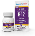 Superior Source NO Shot Metilcobalamina B12 5000 mcg con D3 5000 UI - 100 Tabletas Sublinguales de Disolución Rápida