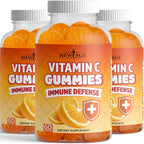 NEW AGE Vitamin C Gummies - Gominolas de Vitamina C con Sabor Naranja - Sin Gluten - 120 Gominolas