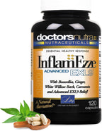 InflamEzze - Suplemento de Cúrcuma, Curcumina y Jengibre - Sin Gluten (120 Cápsulas)